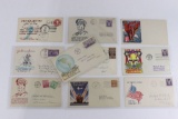 (10) WWII Patriotic Postal Covers