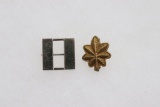 (2) Vintage BB&B Co. Hat/Cap Rank Insignia