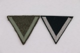 Lot of (2) WWII Nazi Military Rank Patches