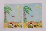 (2) VN War Christmas Dinner 1965 Menus