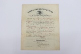 1905 U.S. Army Discharge Certificate