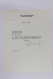 Justice William Brennan Signed Letter