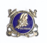 WWII USN Seabee's Sterling Pin