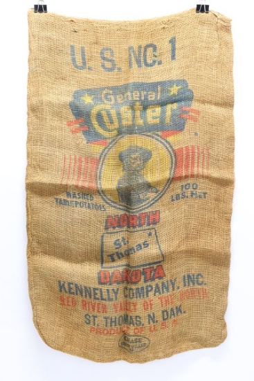Excellent Antique General Custer Feed Bag