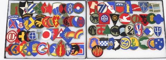 WWII US Army Division Patch Collection