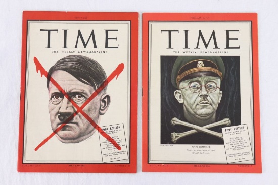 WWII Hitler & Himmler Time Magazines