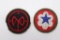 (2) 1930's U.S. Army Wool Unit Patches