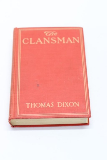 1905 "The Clansman" KKK Hardcover Book