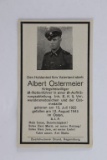WWII Nazi SS Soldier Funeral Card