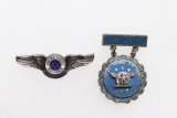 1950's USAF GOC Wings and Merit Pin