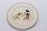 1930's Disney Mickey Mouse/Pluto Plate
