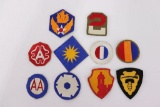 Lot of (10) WWII U.S. Military Patches