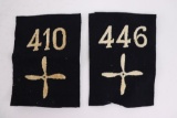 (2) WWI US Army Air Service Sqn. Patches