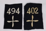 (2) WWI US Army Air Service Sqn. Patches