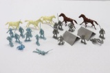 1960's Marx Civil War Playset Figures Lot