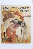 Saturday Evening Post 1937 Newstand Sign