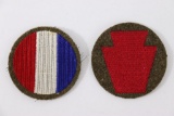 (2) 1930's U.S. Army Wool Unit Patches