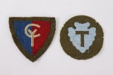 (2) 1930's U.S. Army Wool Unit Patches