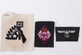 WWII Nazi German Bevo Patches Lot (3)