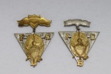 (2) Late 1880's Knights of Pythias Medals