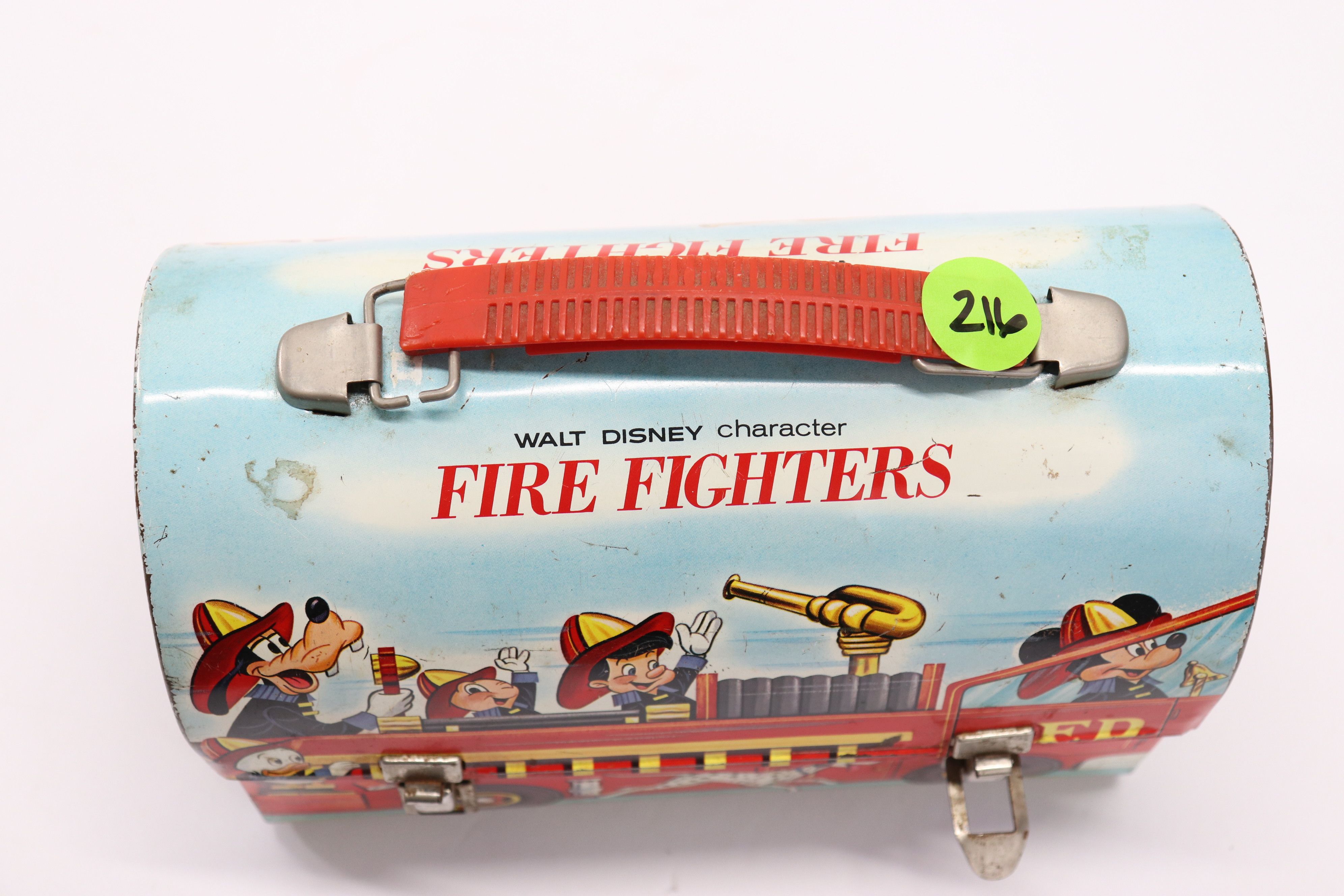 Sold at Auction: Disney Character Firefighters Lunchbox and Thermos