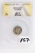 1921-D ANACS Graded AG-3 Mercury Dime, cleaned