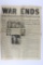 WWII Surrender Newspaper: Marshalltown, IA