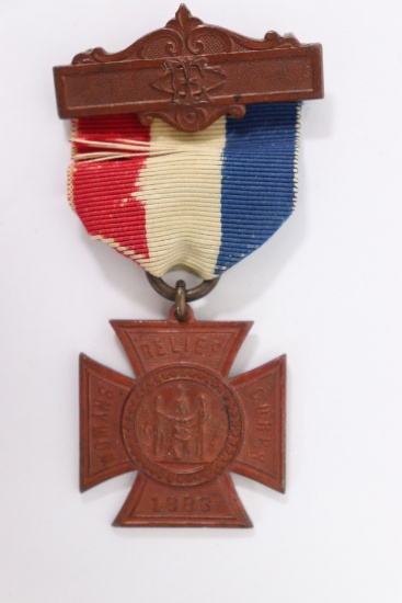 1883 Woman's Relief Corps Medal