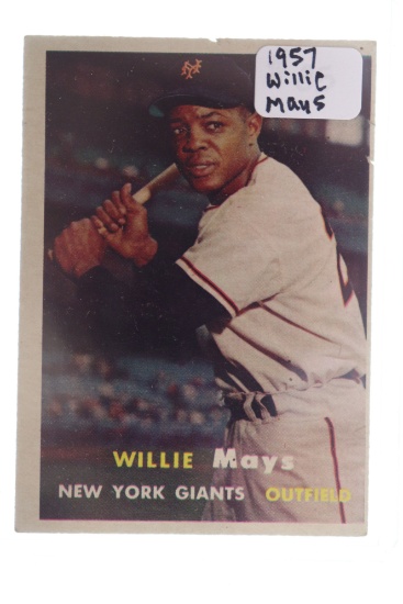 1957 Topps Willie Mays New York Giants Card