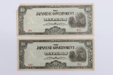 (2) WWII Japanese Invasion Currency