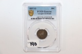 1897-O Barber Dime PCGS Graded Lacquer-G Detail