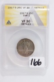 1917-S Standing Liberty Quarter ANACS VF30