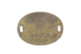 WWII Japanese Soldier's Dog Tag