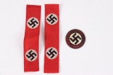 WWII German NaziMedal Ribbons & Pin (partial)