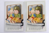 WWII French/Dutch US G.I. Cartoon Postcards