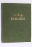 1942 Volume of Nazi Weekly Legal Magazine.