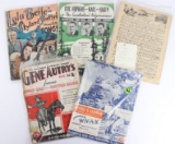 Lot of 1930's Cowboy Music Songbooks incl. Autry