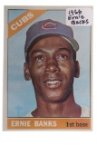 1966 Topps Ernie Banks Chicago Cubs Card