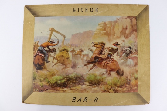 Hickok Bar-H Clothing 1940's Display Sign