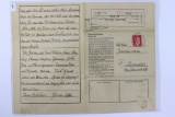 Nazi Dachau 3K Concentration Camp Letter