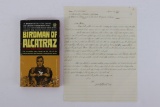 Birdman of Alcatraz Handwritten/Signed Ltr