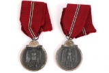 Lot of (2) WWII Nazi Eastern Front Medals