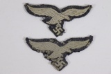Group of (2) Luftwaffe Breast Eagles