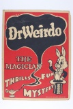 Dr. Weirdo 1950's Magician's Poster