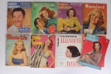 Group of (9) 1940's Movie Magazines