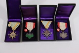WWII Cased Japanese Medals Lot of (4)