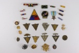 Group of Military Medals/Pins/Related