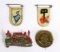 (4) Nazi Tinnies / Day Badges