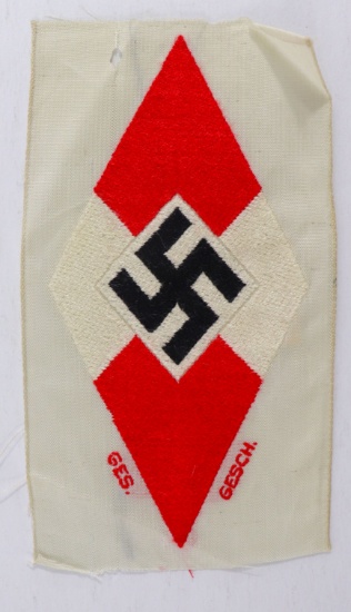 WWII Nazi Hitler Youth / HJ Bevo Patch