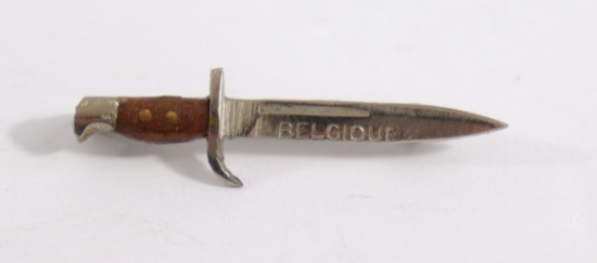 WWII Belgium "Bayonet" Souvenir Pin